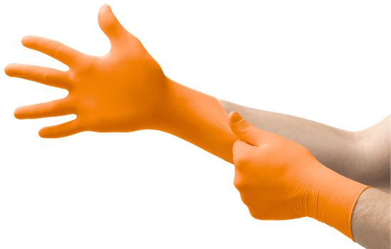 Mănuși de unică folosință Ansell MICROFLEX 93-856, Portocalii