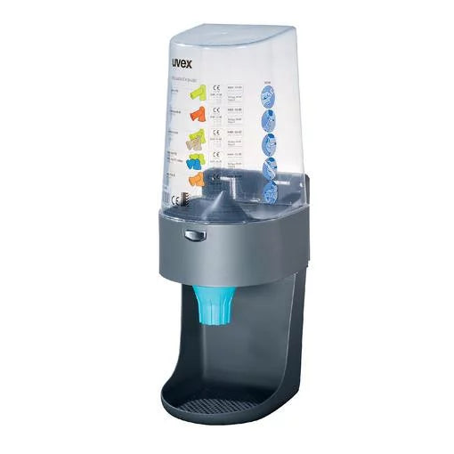 Dispenser de perete pentru antifoane interne Uvex „one 2 click” 2112000 , cu dozare controlată