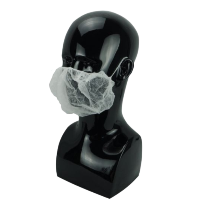 Protecție de unică folosință pentru barbă, albă, 100 buc/pachet