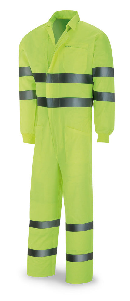 Salopetă reflectorizantă din poliester/bumbac