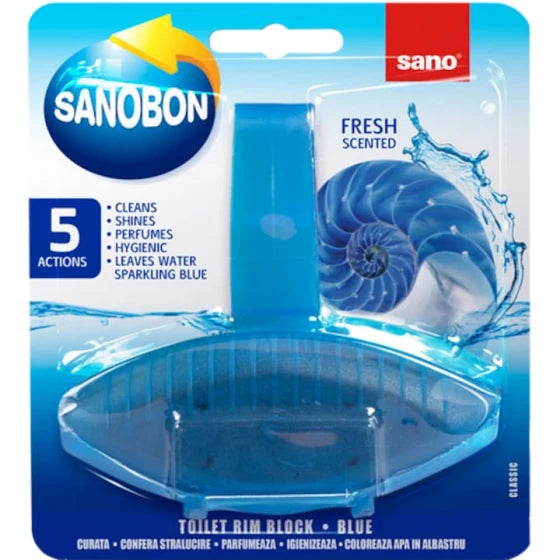 Odorizant WC cu suport solid Sano Bon Blue Fresh