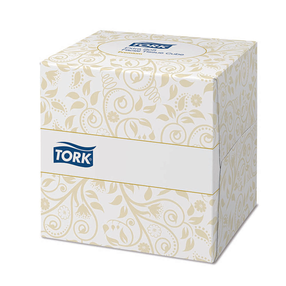 Șervețele faciale Tork Cube Premium Extra Delicat, 100 bucăți/pachet
