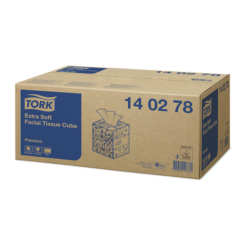 Șervețele faciale Tork Cube Premium Extra Delicat, 100 bucăți/pachet