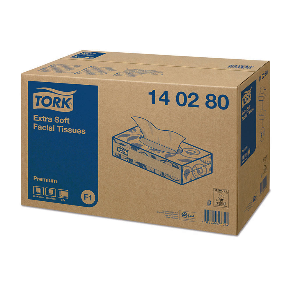 Șervețele faciale Tork Extra Soft Premium, 100 bucăți/pachet