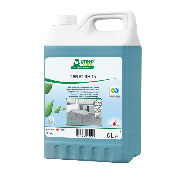 TANET SR 15 - Detergent EcoLabel de înaltă performanță pentru pardoseli și suprafețe 5L