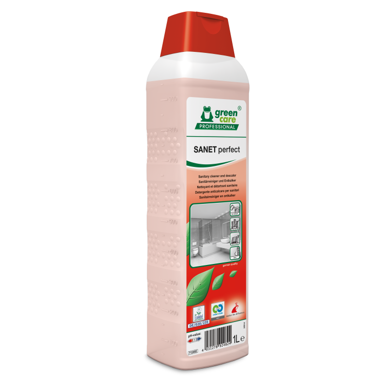 SANET perfect - Detergent EcoLabel pentru curățarea spațiilor sanitare și detartrant 1000ml