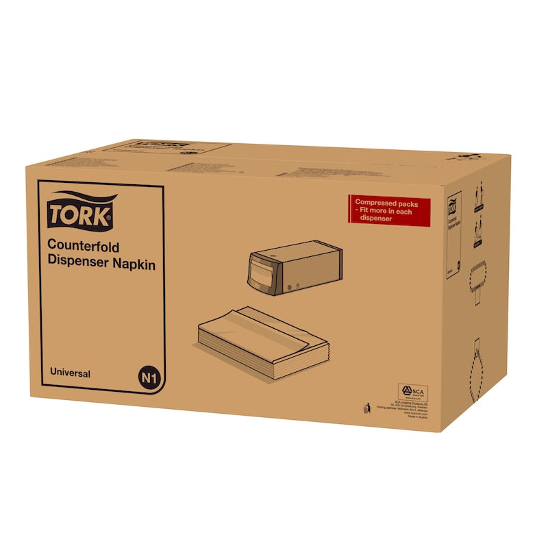 Șervețele Tork Counterfold albe pentru dozator 300buc/pach