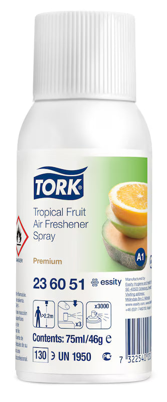 Tork spray odorizant, cu aromă de fructe tropicale 75ml