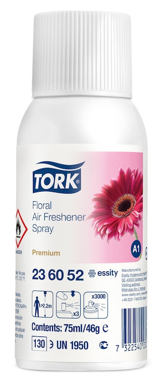 Tork spray odorizant, cu aromă florală, 75ml