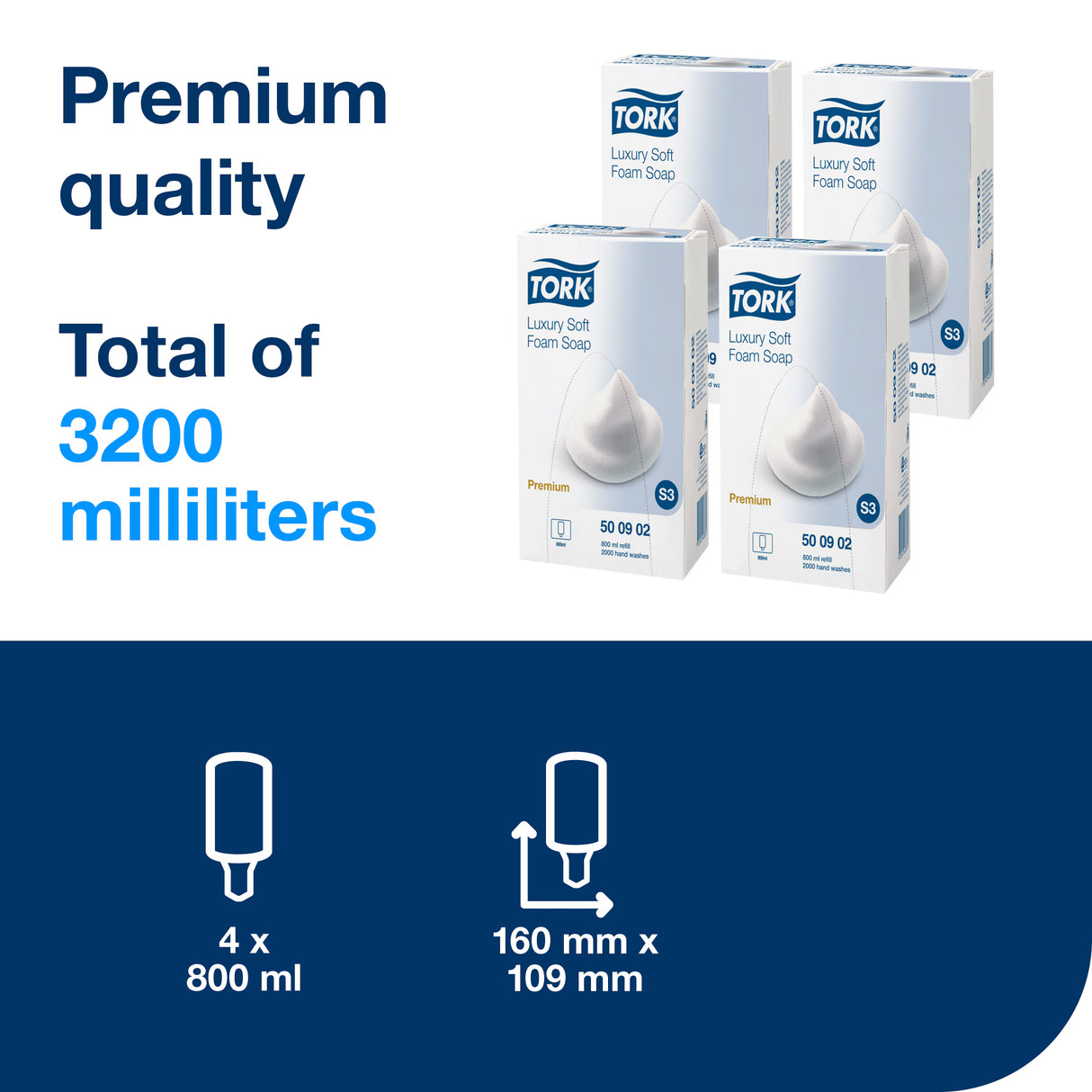 Tork Luxury Premium săpun spumă 500902, 800 ml