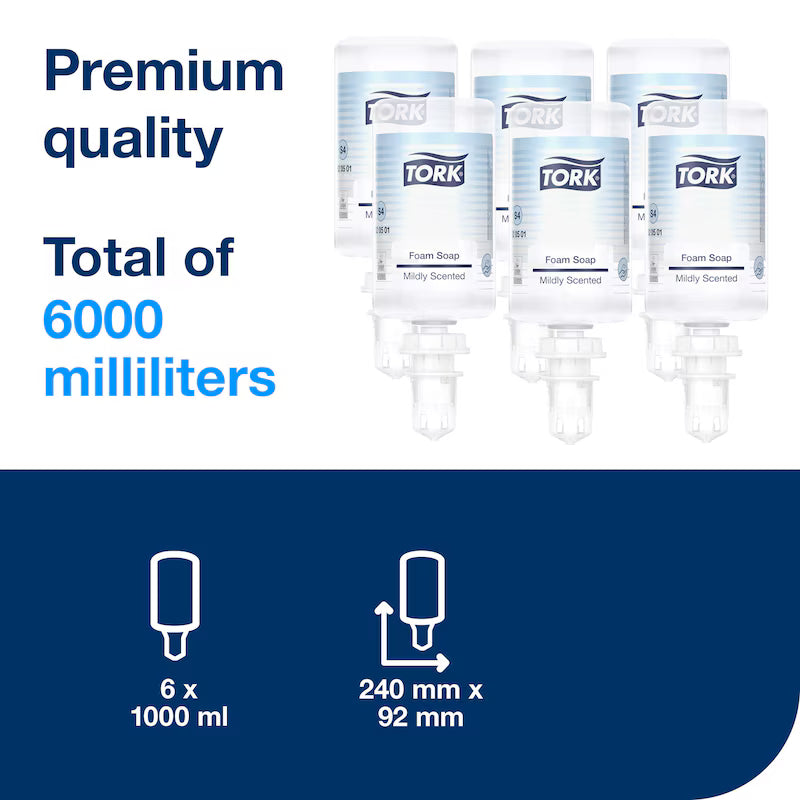 Săpun spumă delicat Tork 520501, 1000 ml