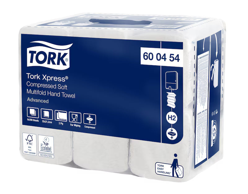 Tork Xpress prosoape de mâini comprimate multifold soft, 200 foi/pachet