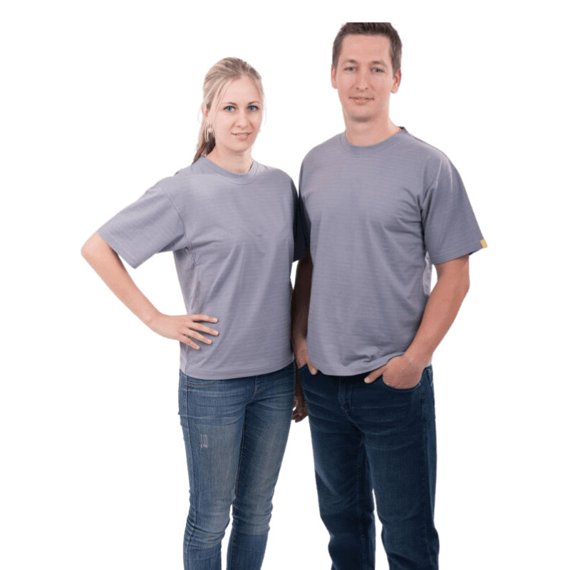 Tricou ESD mânecă scurtă, gri închis