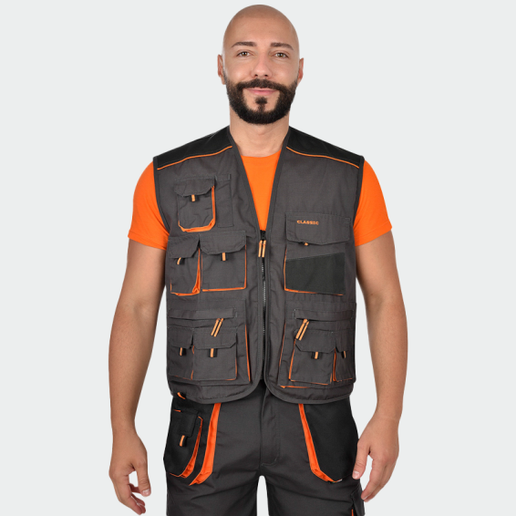 Vestă BWOLF ATLAS Gri închis/Portocaliu