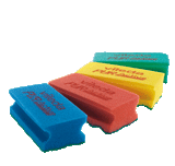 Burete de curățare PurActive verde textură delicată 150mm x 70mm