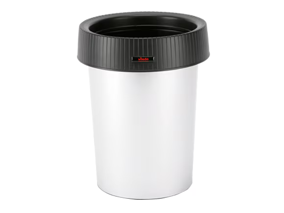 Coș de gunoi Vileda Leto metalic negru 17L