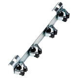 Suportul pentru 4 cozi, pentru organizarea ustensilelor de curățenie pe căruciorul de hârtie