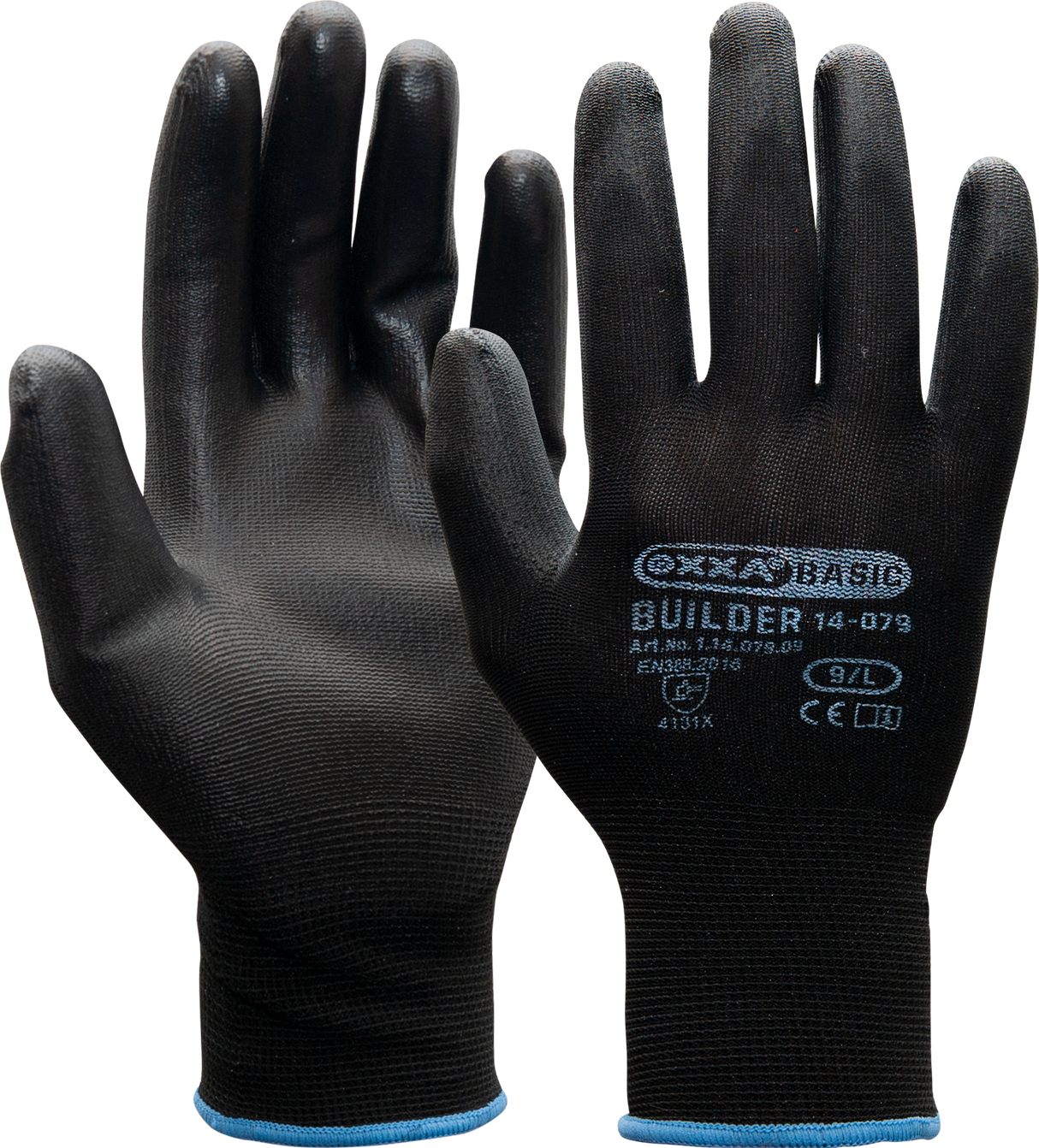 Mănuși de protecție din poliester, negre