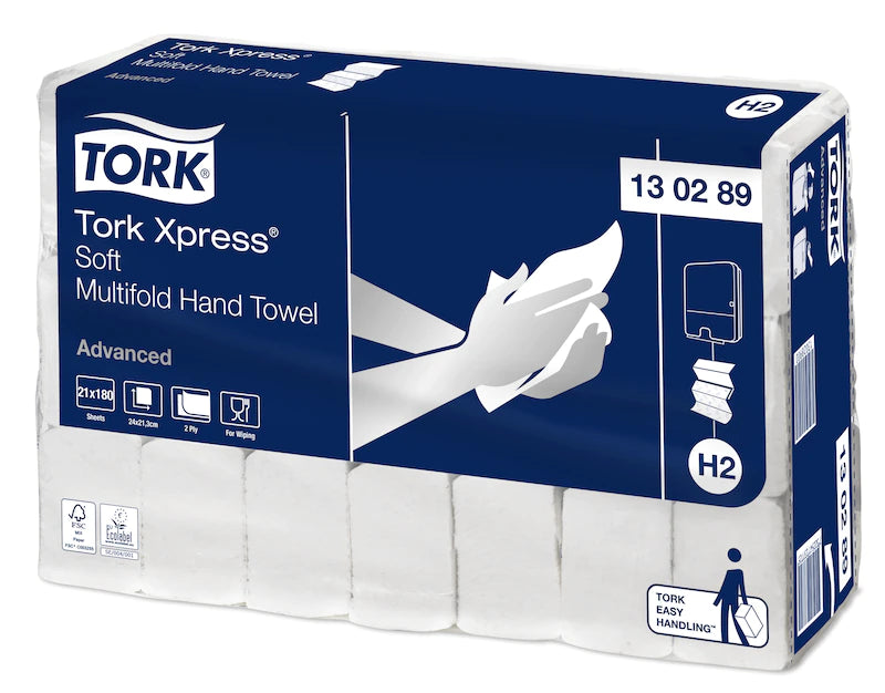 Tork prosoape pentru mâini Xpress Soft Multifold Advanced, 180 foi/pachet