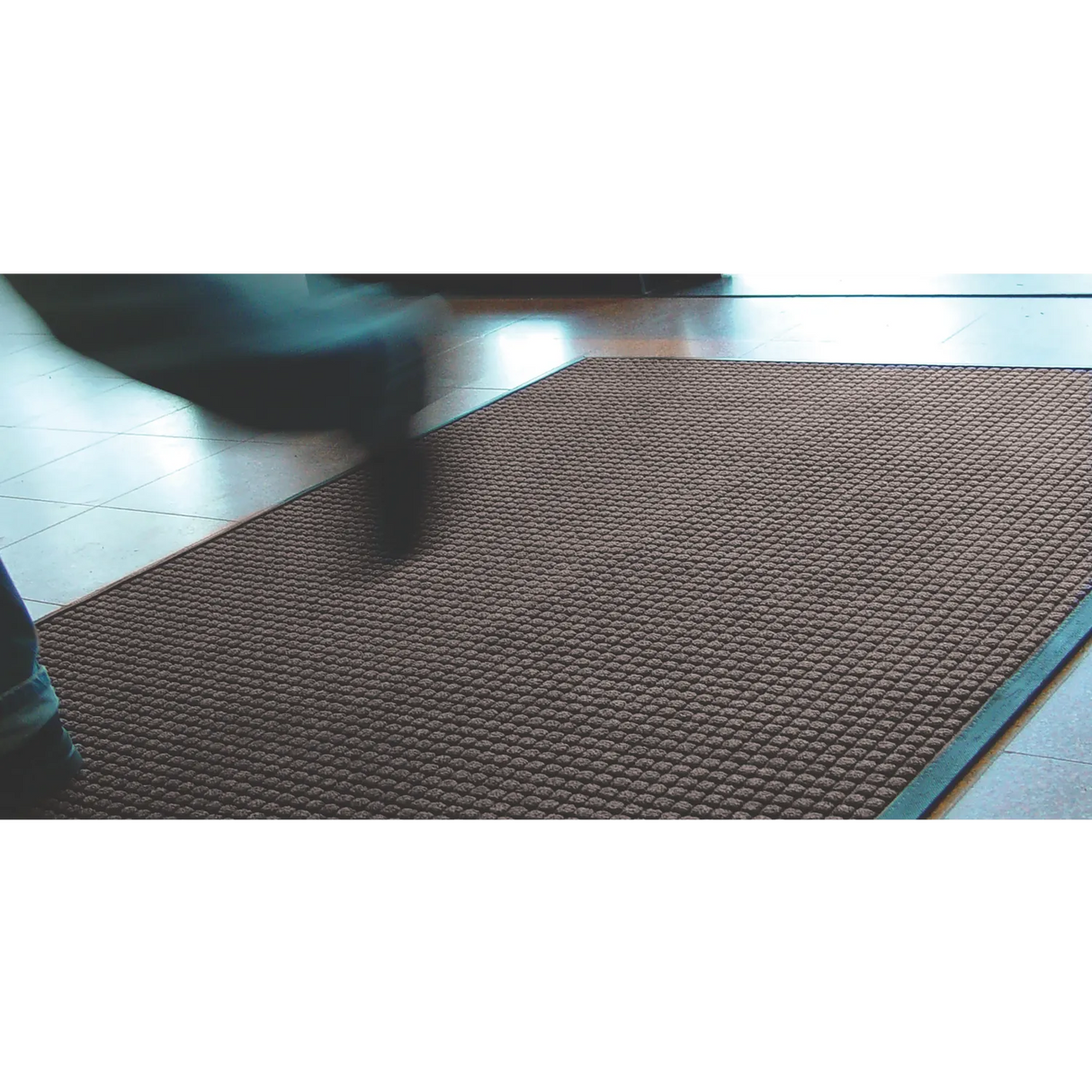 Covoraș de intrare Guzzler , 91 cm x 152 cm, 10 mm, model waffle", margini cauciuc"