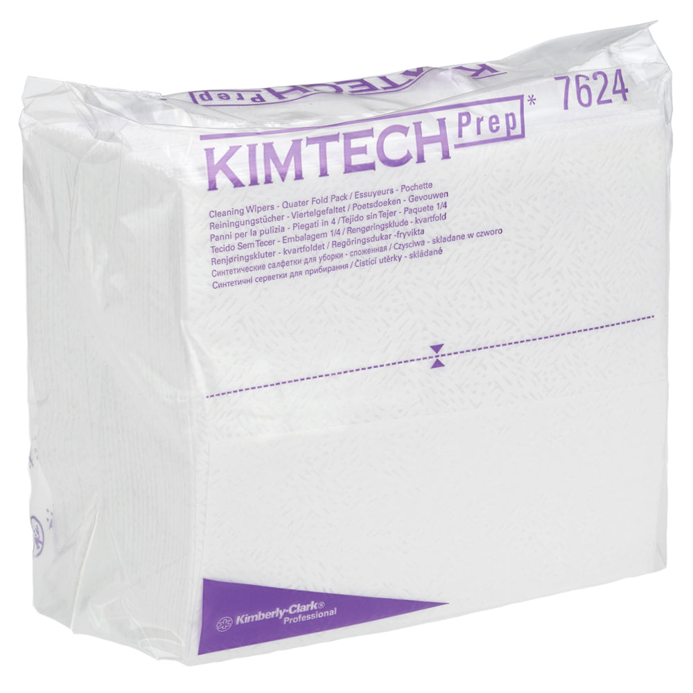 Lavete industriale Kimberly-Clark Kimtech Pure Cleaning Wipers 7624, pentru camere curate, 35 șervețele/pungă