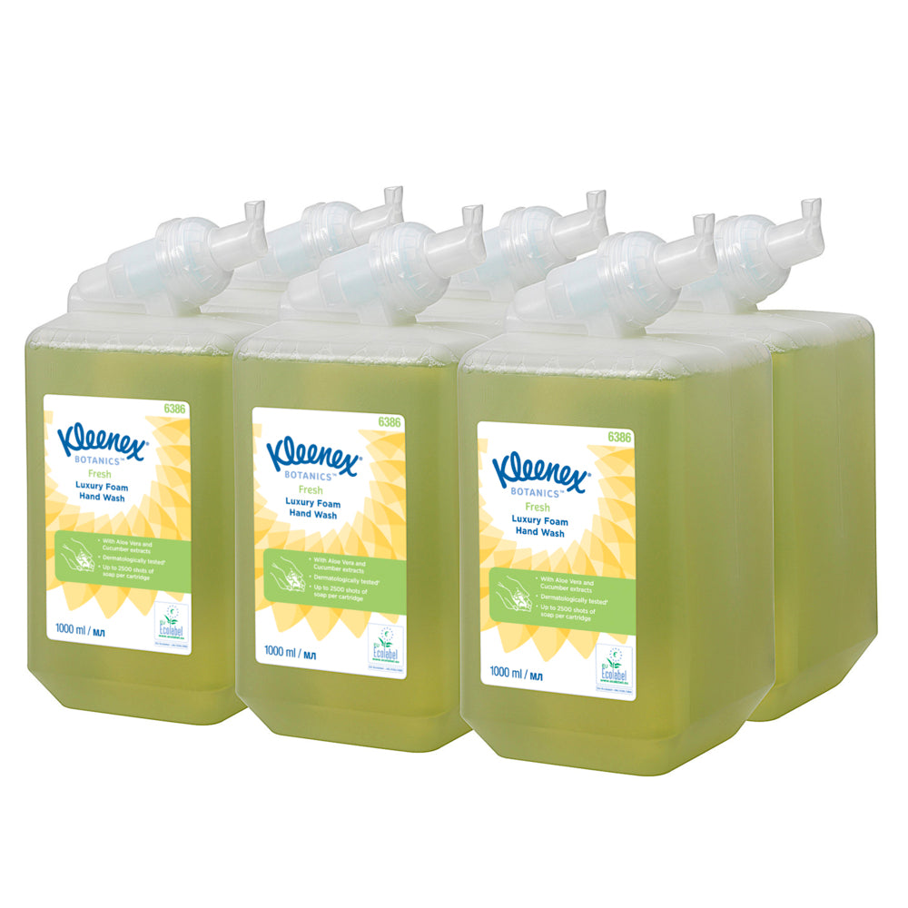 Săpun spumă Kleenex Botanics Fresh cu extract de aloe vera și castravete 6386, 1000 ml