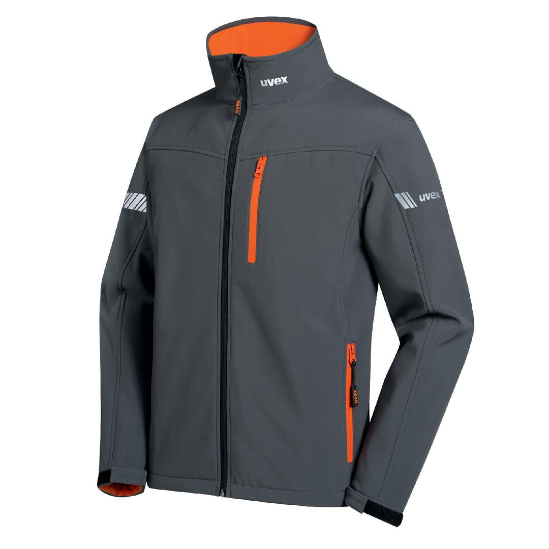 Jachetă softshell uvex gri/portocaliu/antracit metalic