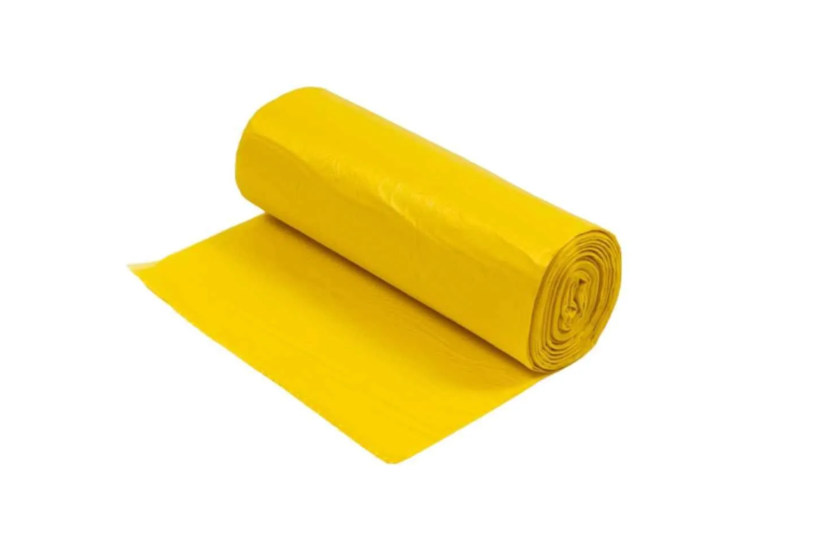 Saci menajeri rezistenți galbeni 240L 10 buc/ rolă