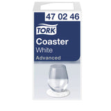Suport hârtie/ coaster rotund, 8 straturi, alb