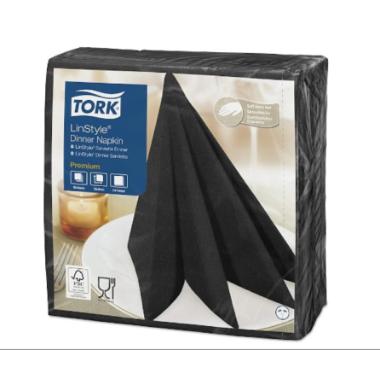 Șervețele de masă Tork LinStyle,1 strat, negru,