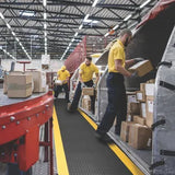 Covoraș ergonomic industrial NoTrax Cushion Trax, 61 x 91 cm, negru/galben