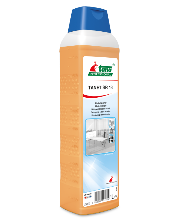 TANET SR 13 - Agent de curățare EcoLabel cu alcool 1000ml