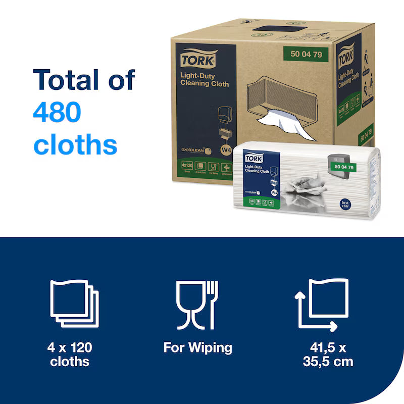 Tork lavetă de curățare pentru ștergeri ușoare, 120 bucăți/pachet