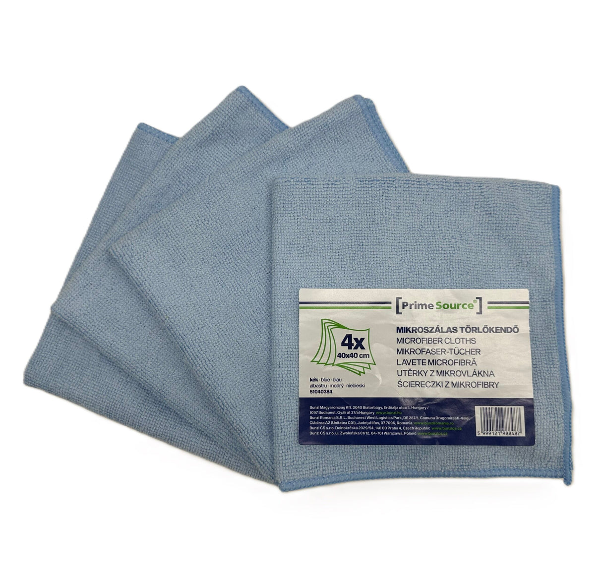 Lavetă din microfibră, 40 x 40 cm, albastră