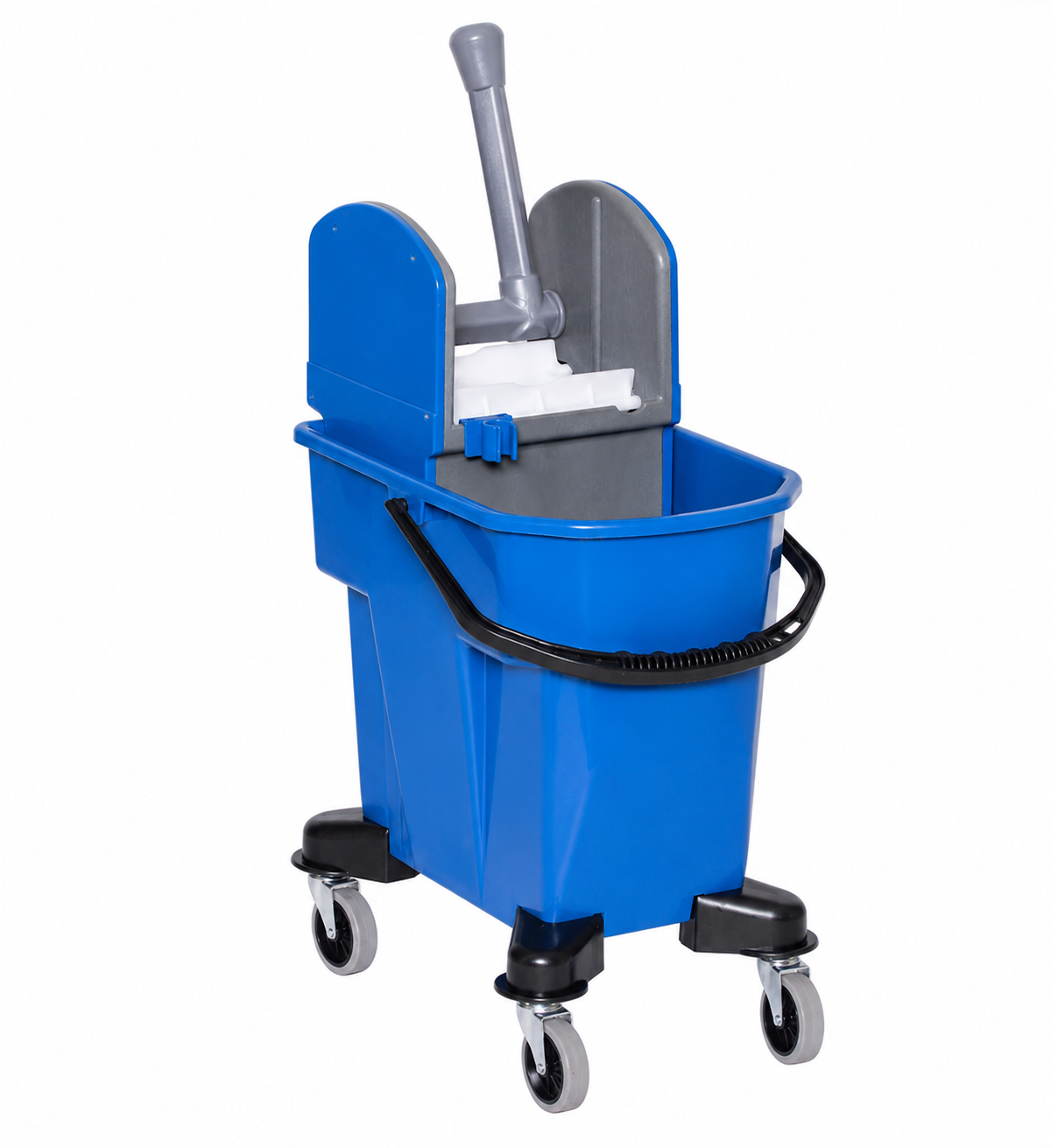 Găleată mop cu storcator, 20l, albastru