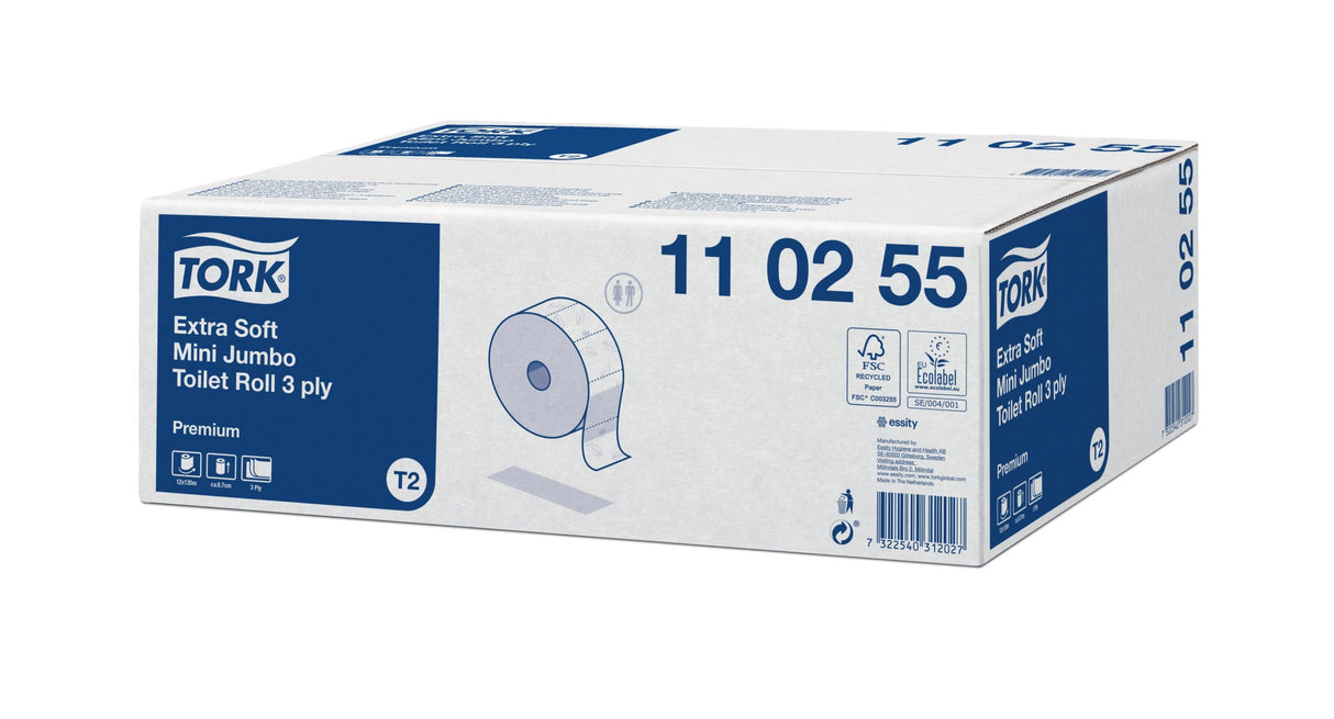 Hârtie igienică Tork Extra Soft Mini Jumbo Premium, 120m