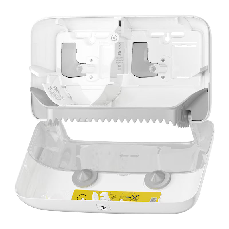 Tork dispenser dublu de hârtie igienică rolă fără tub OptiServe, alb