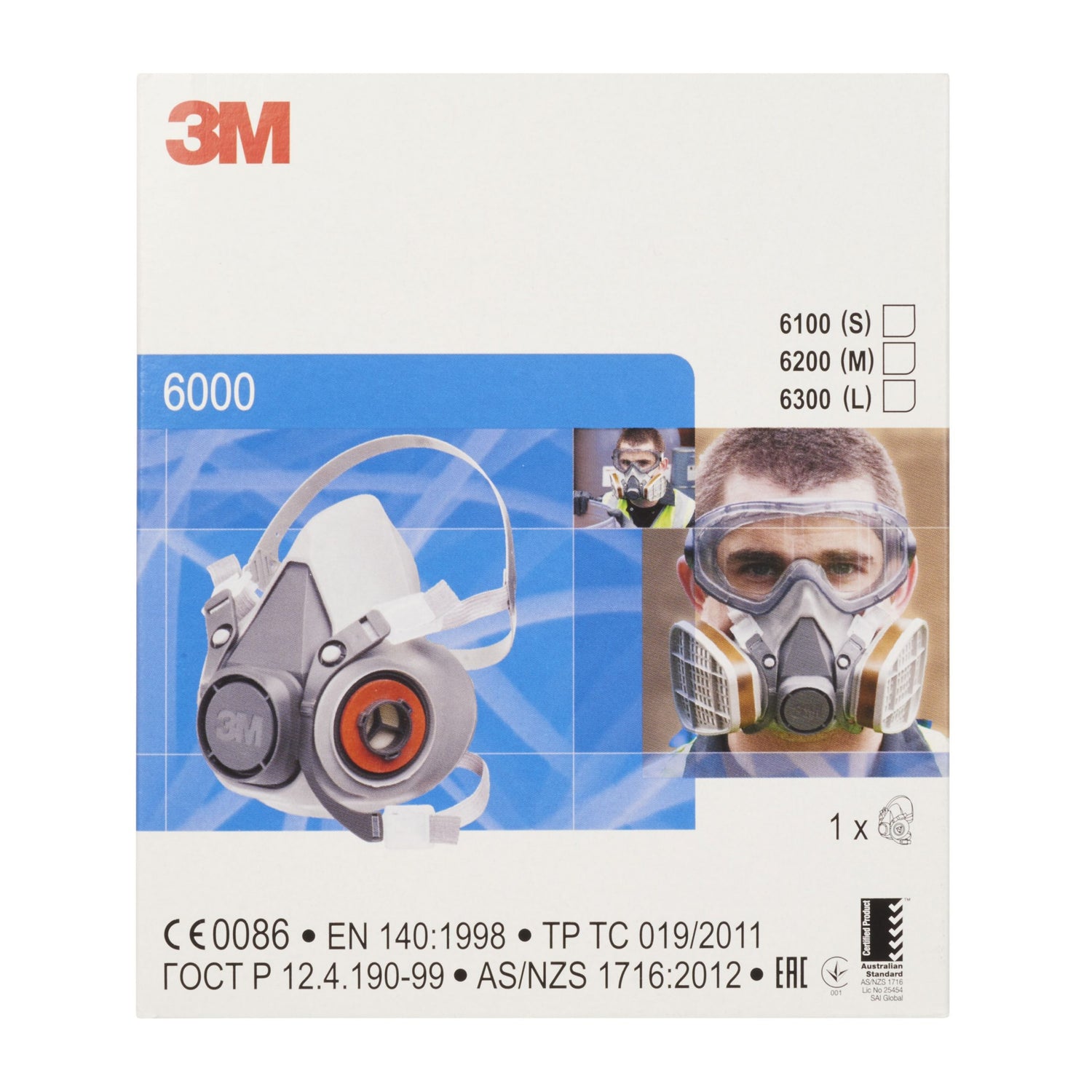 Semimască de protecție respiratorie 3M 6100 S