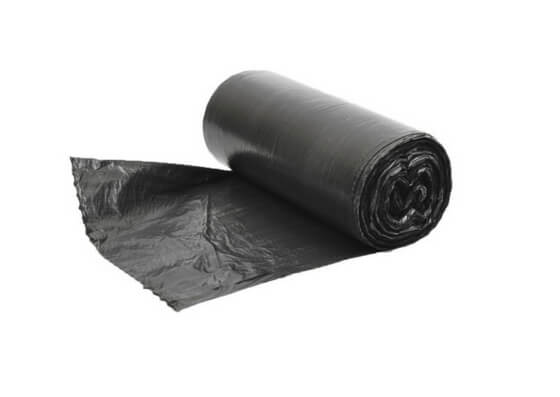 Saci menajeri rezistenți negri 60L 20 buc/ rolă