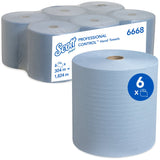 Prosoape de hârtie Kimberly-Clark Scott 6668, albastre, 304m