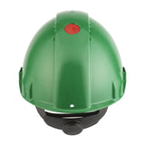 Cască de protecție 3M G3000NUV-GP verde