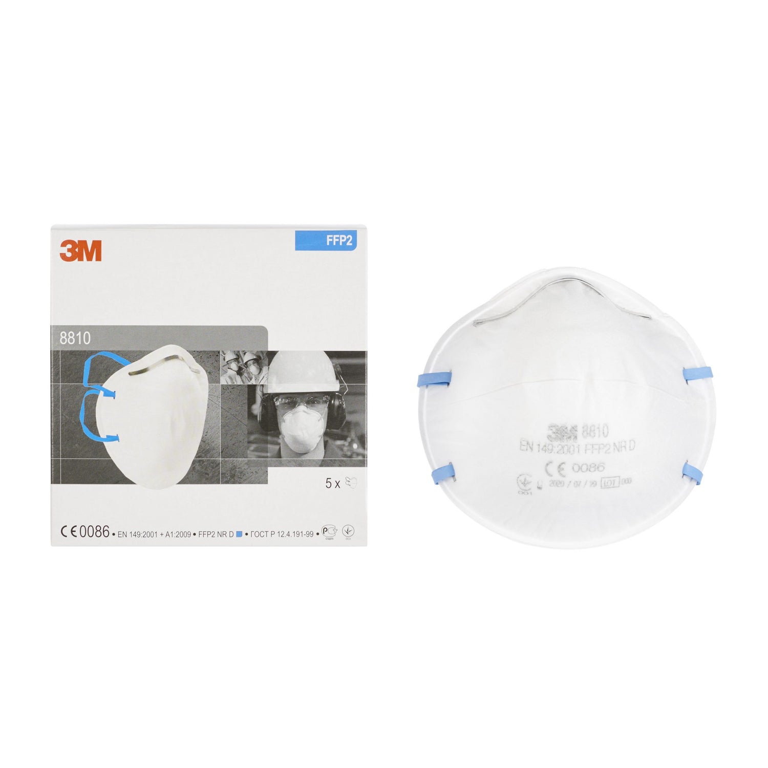 Mască de protecție respiratorie 3M 8810 FFP2 fără supapă