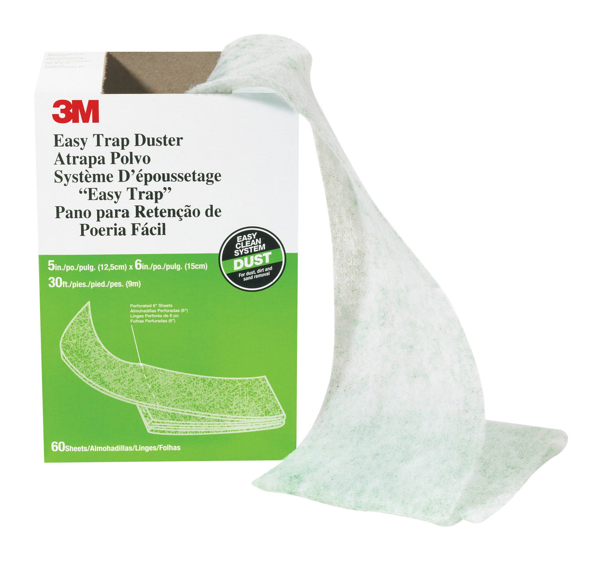 3M Easy Trap – Lavete de unică folosință pentru praf și murdărie, alb, 20,3 cm x 15,2 cm x 38,1 m