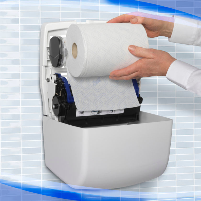 Dispenser compact de prosoape hârtie pe rolă Aquarius Slimroll 7955