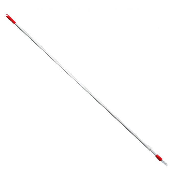 Mâner telescopic din aluminiu, roșu 2180–4000 mm