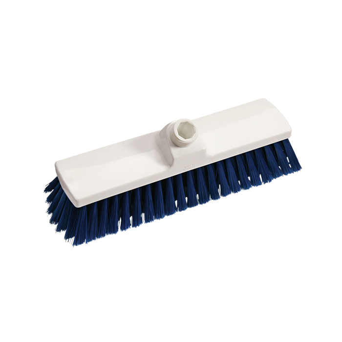 Mătură moale, peri PBT albastri, vârfuri despicate, 300x70x130 mm, certificată HACCP