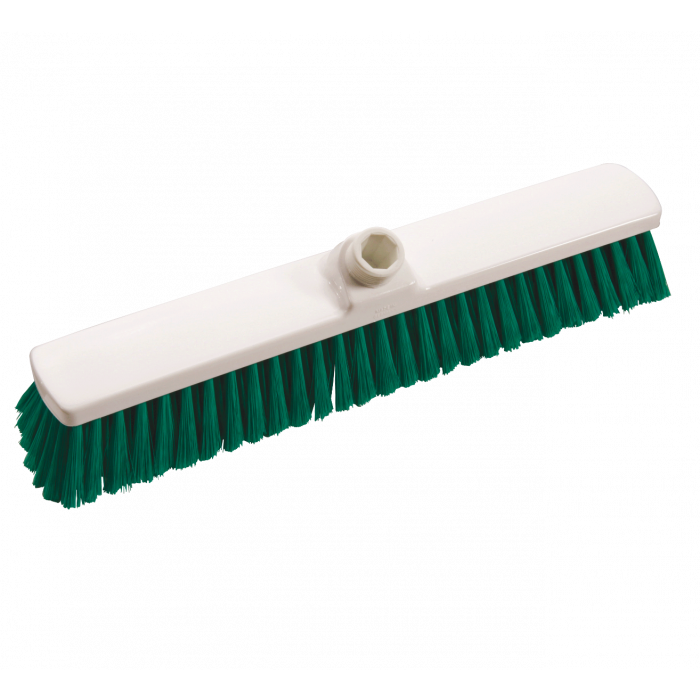 Mătură mare pentru încăperi, cu peri moi, 400 mm, alb-verde