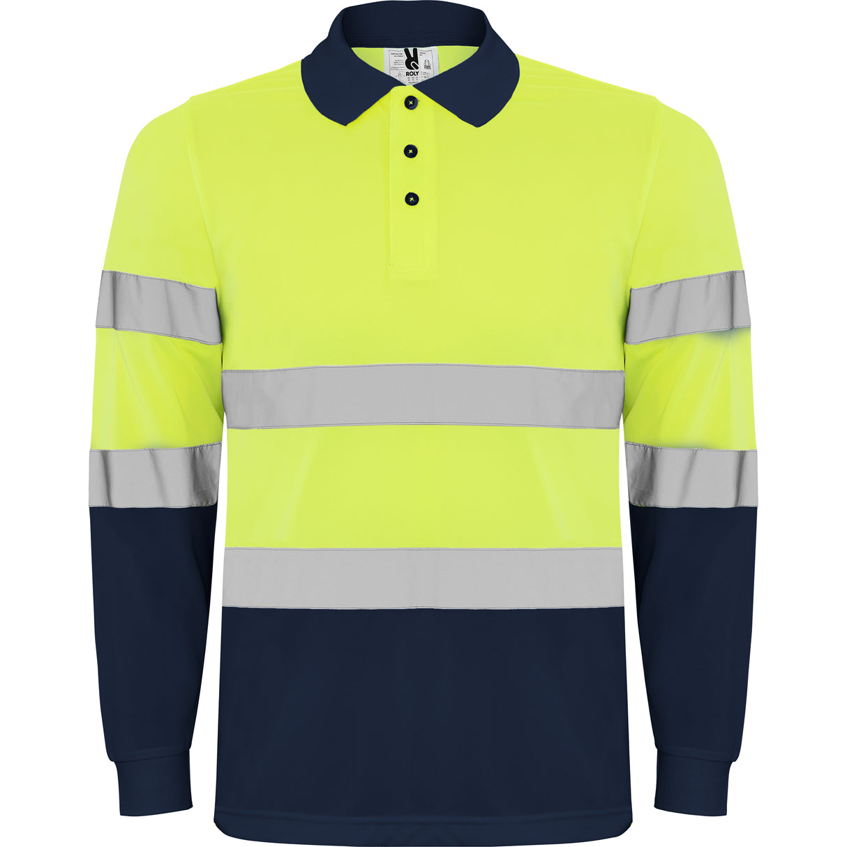 Tricou polo Hi-Vis mânecă lungă, Polaris