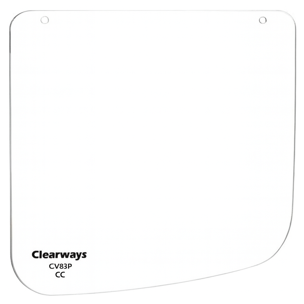 Vizieră Clearways CV83P din policarbonat transparent