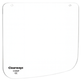 Vizieră Clearways CV83P din policarbonat transparent